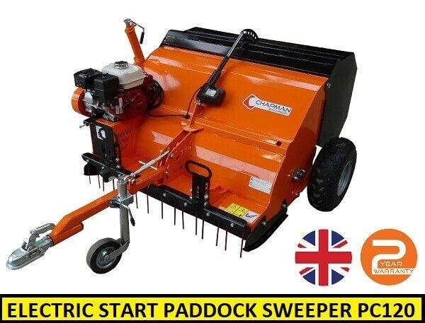 image for Paddock Sweeper. Electric Start Paddock Sweeper. Chapman PC120 Paddock Cleaner