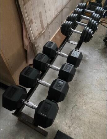 Cast iron dumbbell rack