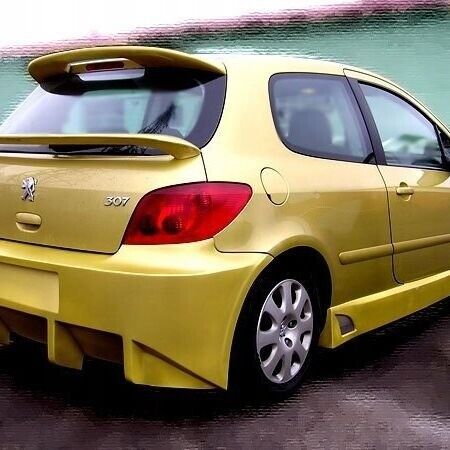 SPOILER REAR ROOF TAILGATE PEUGEOT 307 BRAND WING ACCESSORIES for 2000 
