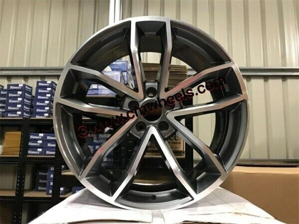 18" Inch S5 style Alloy wheels - Audi A1 S1 VW POLO SEAT IBIZA Audi TT MK1 Skoda Fabia 5X100