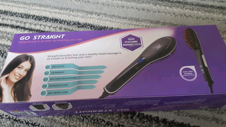 Brand new boxed go straight heat brush