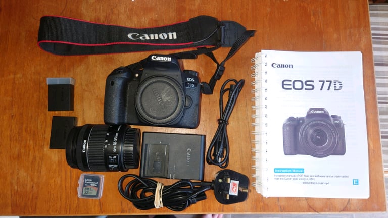 image for Canon EOS 77D SLR Camera plus accessories 