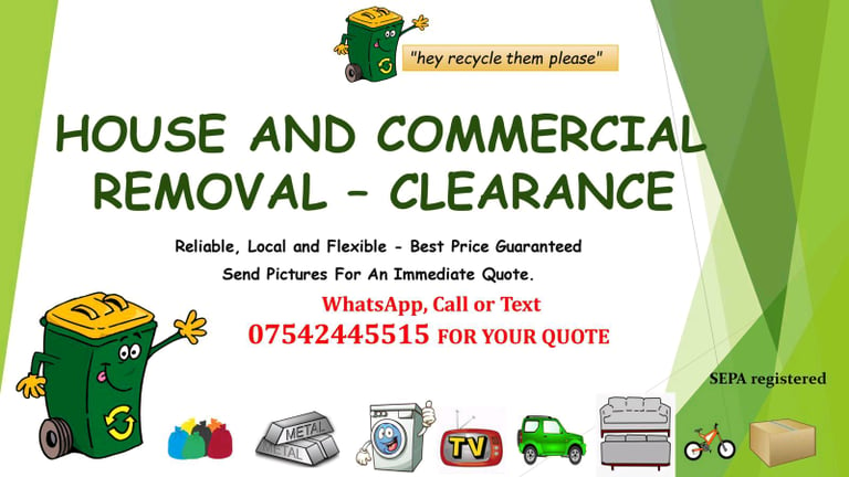 💯%Rubbish Removal specialist,uplift,Flat/House Clearance Man and Van
