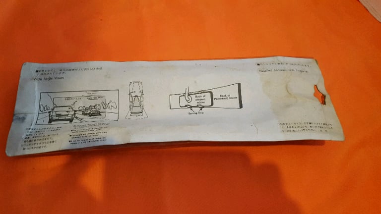 Wide angle visionbrear view Mirror (brand new with Instructions).