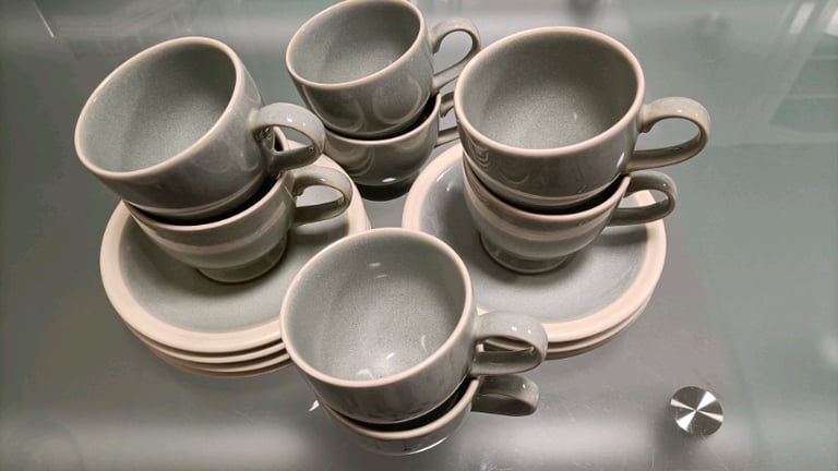 Rare vintage Rayware tea set x8 pairs