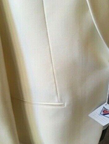 White Formal Dinner Jacket - new, unworn; size Long 40