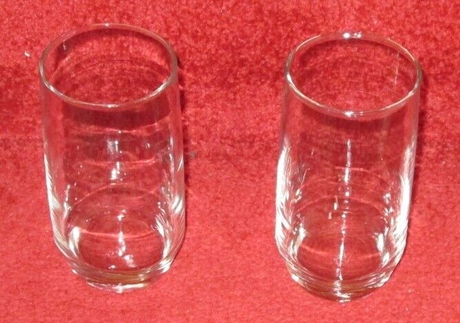 SET 0F 10 - DRINKING GLASSES, 5; HIGH X 2.5 DIAMETER, VERY GOOD CONDITION