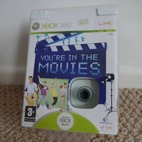 image for You're In The Movies Xbox 360, Includes Xbox Live Vision Camera, Brand New, Sealed