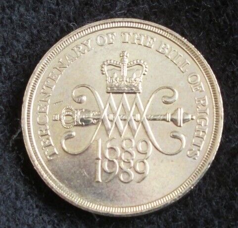  NEW - £2.00 COIN TERCENTENARY OF THE BILL OF RIGHTS 1689-1989