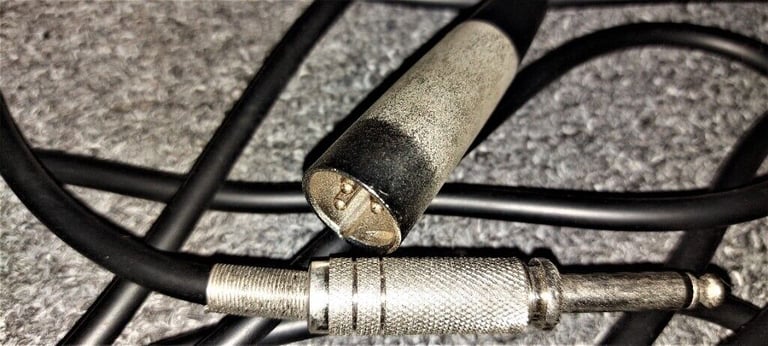 Microphone Cable Quarter Inch Jack To XLR [5- 6m] 