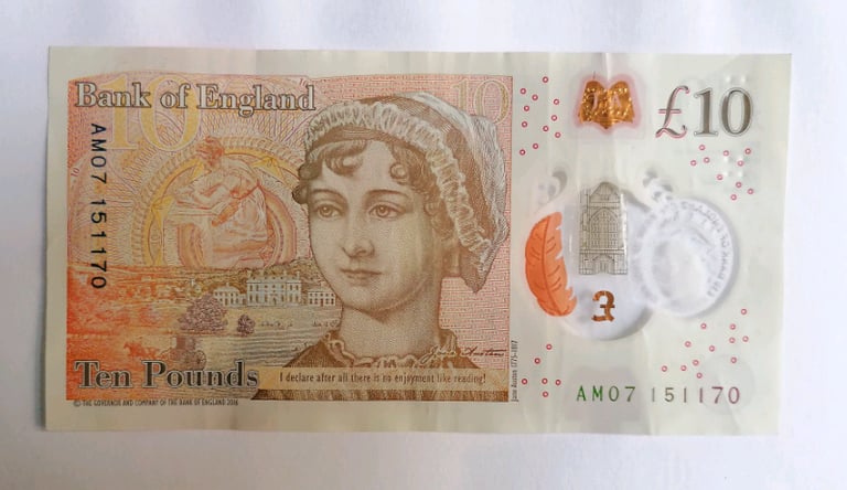 LUCKY £10 AM07 151170 TEN POUND NOTE Birthday or Anniversary 15.11.70 - DATED 15th November 1970 