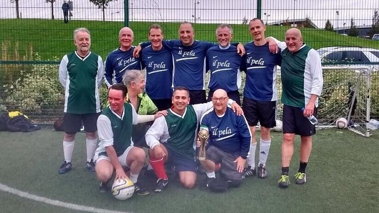 Recreational Seniors 5 a Side Football.