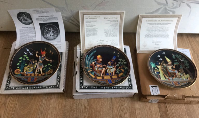 3 Osiris Porcelain plates