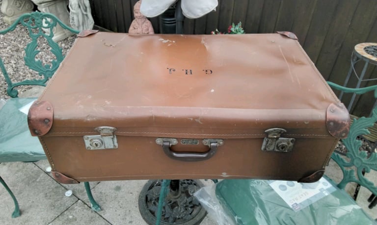 image for Vintage suitcase garage find needs tlc