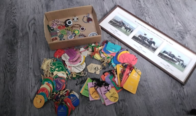 image for Vintage horse racing job lot loft find 