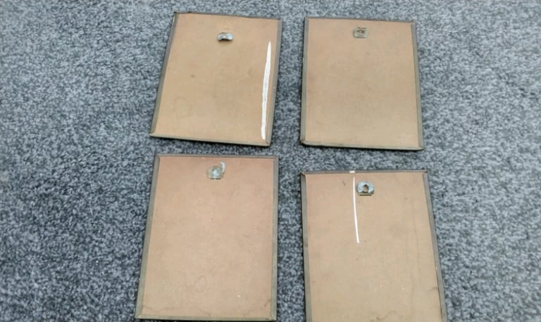 4 small old early transportation wall plaques cool