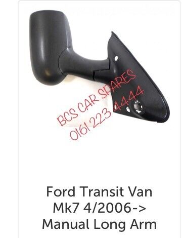 Ford. Transit.  Door mirror.  Long arm. New 