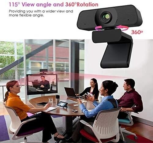 Webcam with Microphone HD Web Camera 1080P