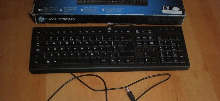 HP Classic Wired Keyboard with box