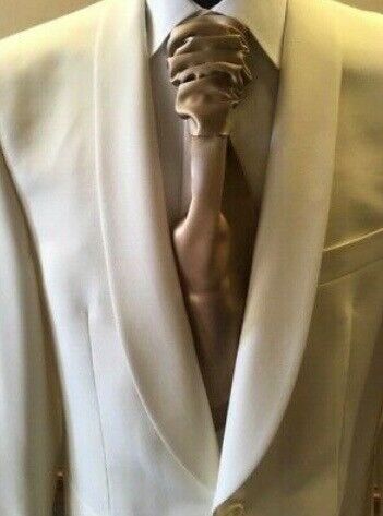 White Formal Dinner Jacket - new, unworn; size Long 40