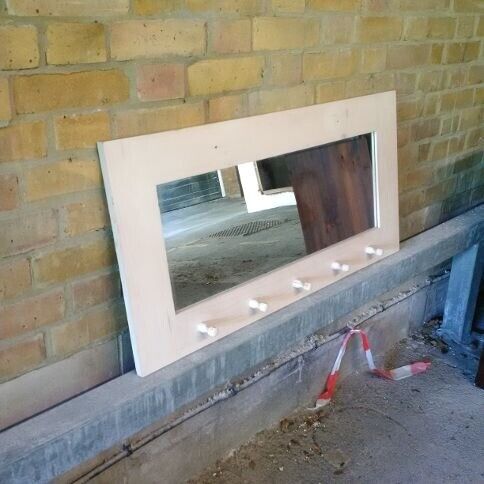  hallway mirror with pegs
