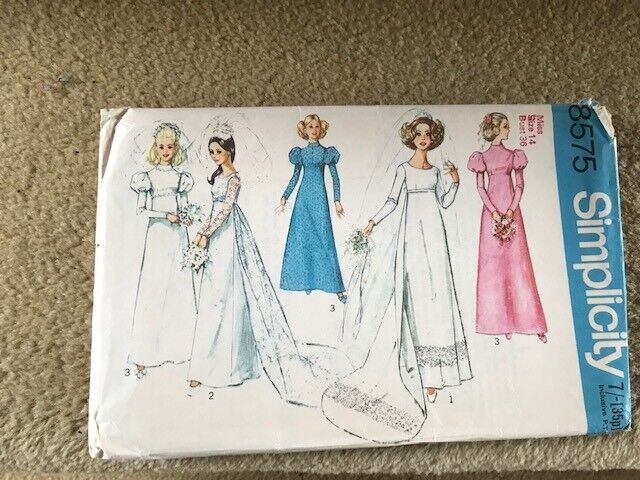 image for vintage wedding dress pattern