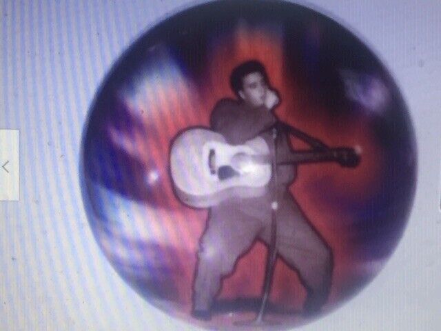 EXTREMELY Rare / UNIQUE - Elvis 10 pin bowling ball **STUNNING**