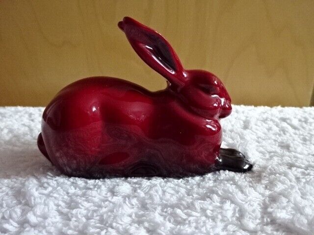 image for Royal Doulton Flambe Crouching hare