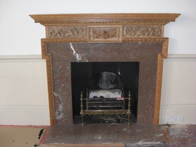 image for beautiful very large antique pine  period fire surround with nice detail stripped can deliver