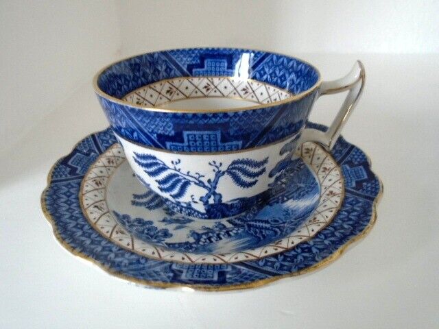 Real Old Willow six coffee cups and saucers (A8025)