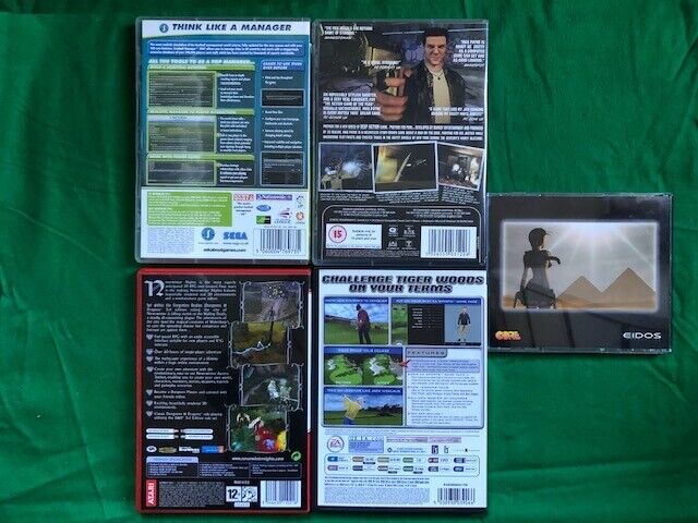 10 PC GAMES & PES2015 & 6 kids DVDs; Sims3,Monopoly,Tomb Raider,Football Manager, Star Wars