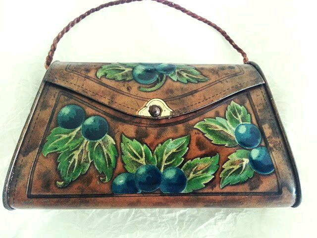 image for Vintage Embossed toffee tin 