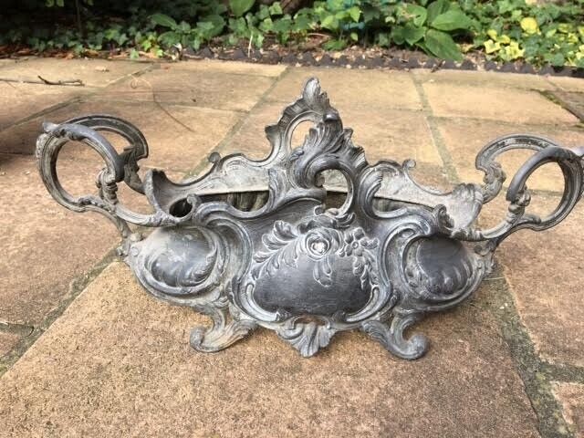 image for Antique brass jardiniere 