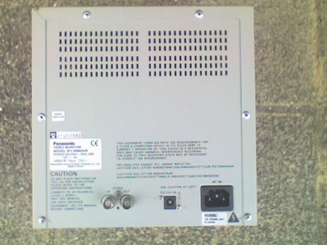PANASONIC Model WV-BM BNC Input Black & White Video Monitor Mains / 12v -USED-B2