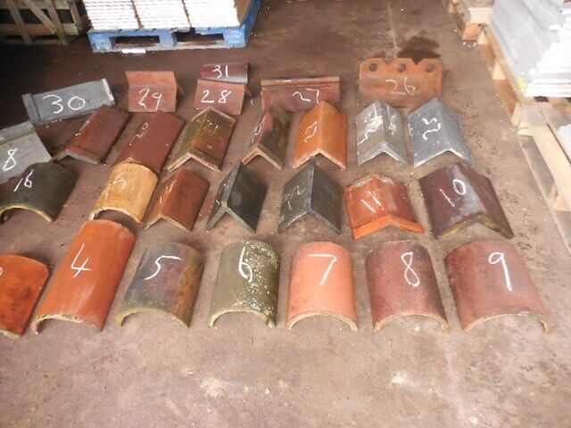 image for Reclaimed Roof ridges Lots off types available Staffordshire blue And Rosemary 