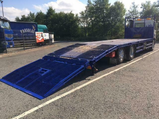 2012 DAF CF75-310 6X2 WITH 32FT PPS CHEESEWEDGE BODY