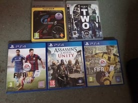 PS4+PS3 games. Assassin's Creed Unity, Army of Two, Fifa 15+17