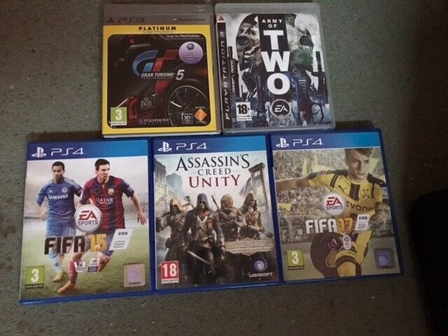 PS4+PS3 games. Assassin's Creed Unity, Army of Two, Fifa 15+17 | in  Winchester, Hampshire | Gumtree