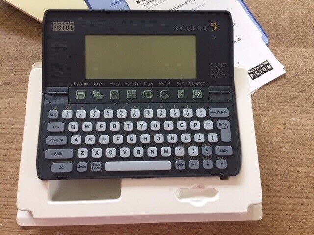 Psion Series 3 hand held computer plus Spreadsheet software,  NEW in boxes