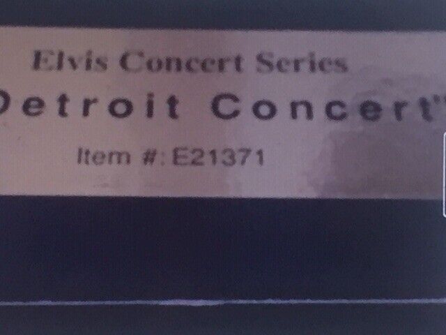 EXTREMELY RARE: Elvis ‘Detroit Concert’ Doll **AS NEW** ONLY 20,000 MADE – BOXED