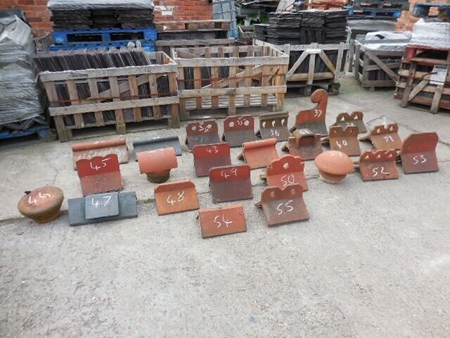 Reclaimed Ridge tiles Red and Blue roll top Lots off others available 