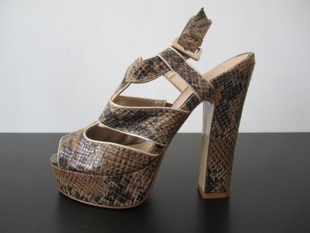 image for NEW Love Label Women's Shoes UK5 - Faux Snake Print High Heel, Strap
