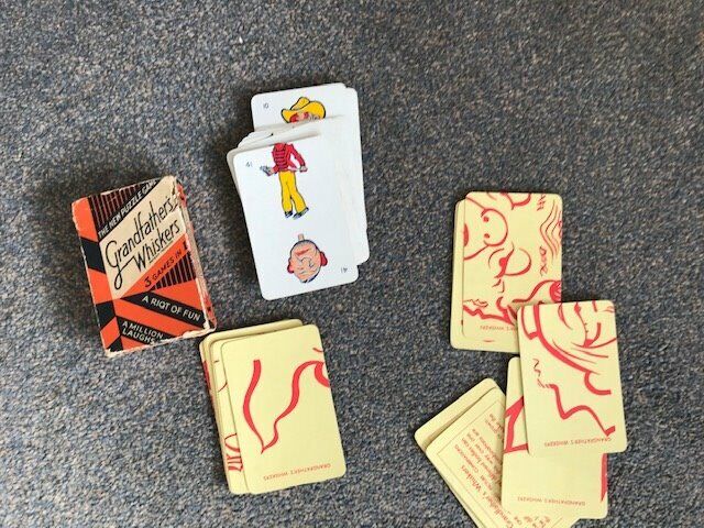 Grandfather's Whiskers ,a  vintage card game