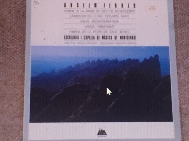 image for Record Religion Anselm Ferrer-Escolania I Capella de Musica Montserrat **EX*