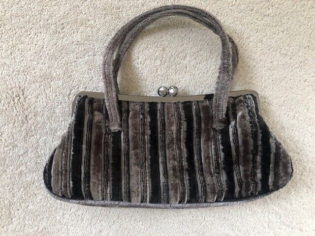 image for East Additions velvet beaded stripe small Bag. Collect Chichester