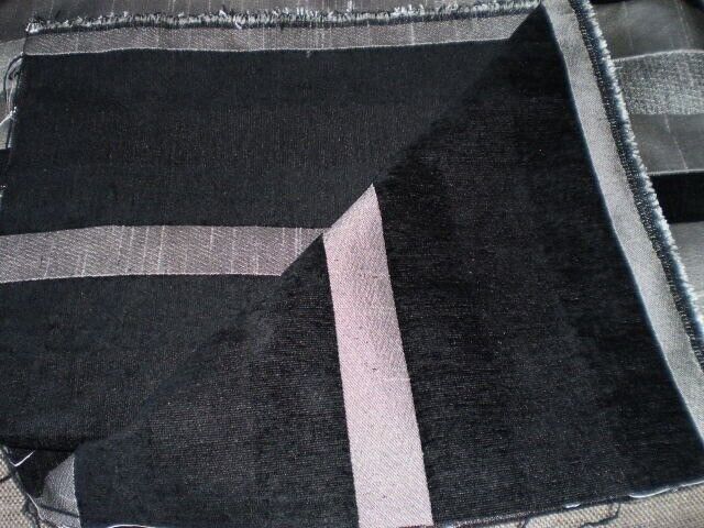 Fabric  Good Quality  Fabric  Velour  Black Grey Multi  Colour New 