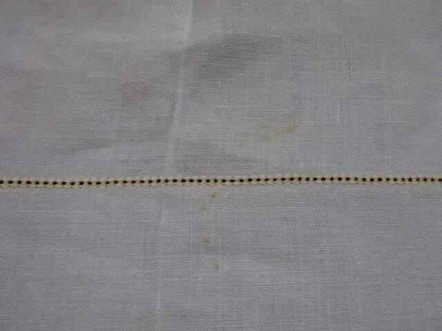 Embroidered linen tablecloth