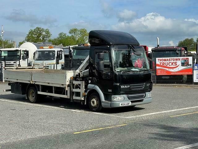 2014 DAF LF45.160 7.5 TON 5.4M DROPSIDE FLATBED & HMF 5200 CRANE