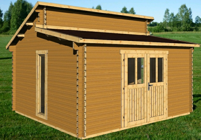 Timber cabin "Walter" 4×4m - finance available