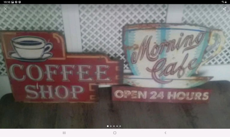 Big usa diner style wall signs 64 cms cool kitchen decor 